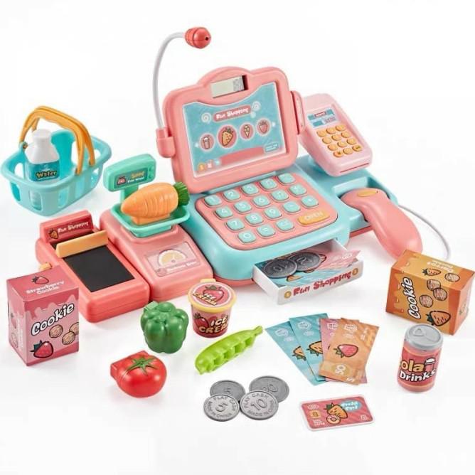 Mainan Kasir - Cashier Machine Toys - Pretend Toys - Mesin Kasir Anak - Orange