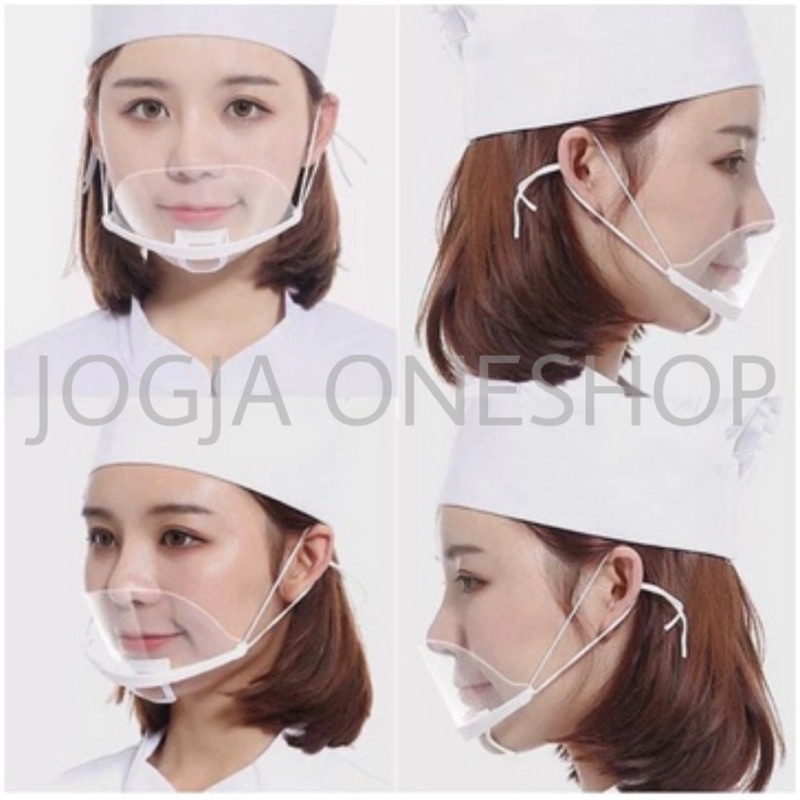 FACE SHIELD MULUT MIKA TRANSPARAN - KITCHEN FACE SHIELD - MASKER MIKA PENUTUP HIDUNG MULUT - FACE SH