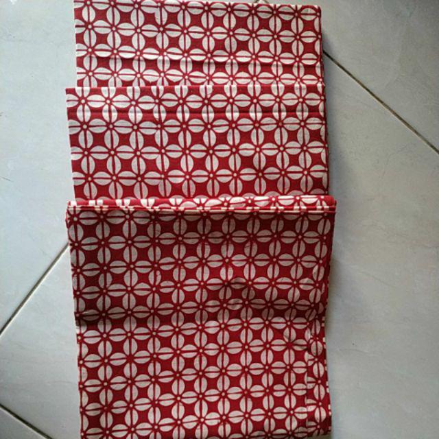 Kain Batik Solo (batik Cap) All Motif Warna Merah Jogja
