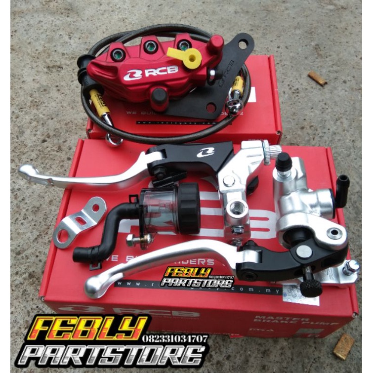 PAKET SET MASTER REM CALIPER RCB S1  S SERIES RX KING CB GL MP TIGER GL100 NINJA R RR CB150R CBR MX 