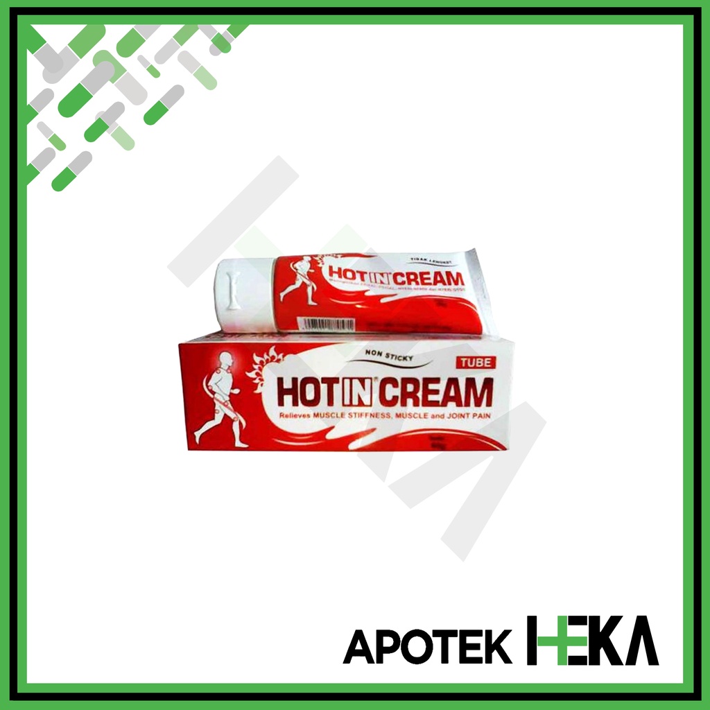 Hot In Cream Tube 60 gr Putih - Krim Pegal Linu Nyeri Otot dan Sendi (SEMARANG)