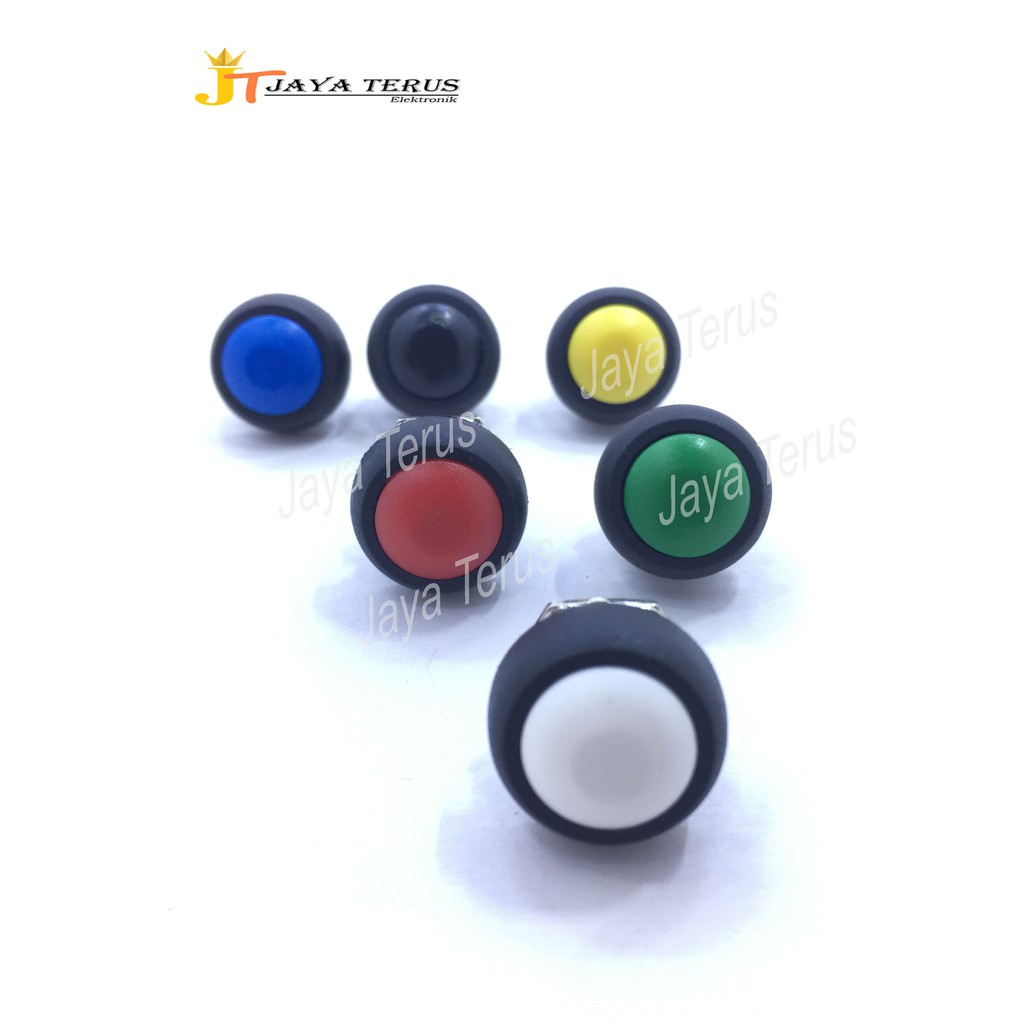 Push On 12mm Momentary Round Switch Saklar Hexohm Bel KlaksonButtonORI