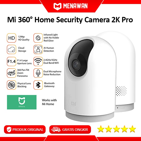 Xiaomi Mi 360° Home Security Camera 2K Pro Camera CCTV IP Kamera Original