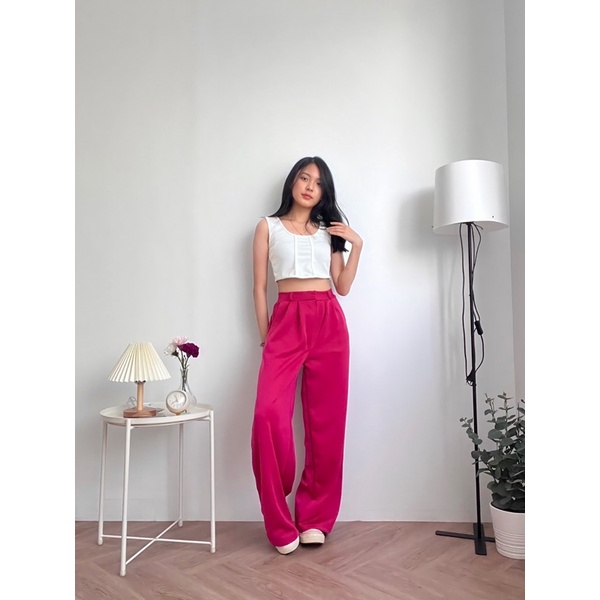 ASOKA Bora Pants - Celana Kulot - Celana Wanita - Wide Leg 2101