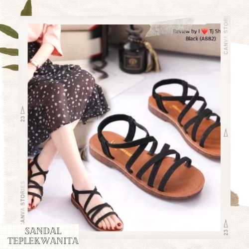 SANDAL (SANDAL WANITA TALI BELAKANG)