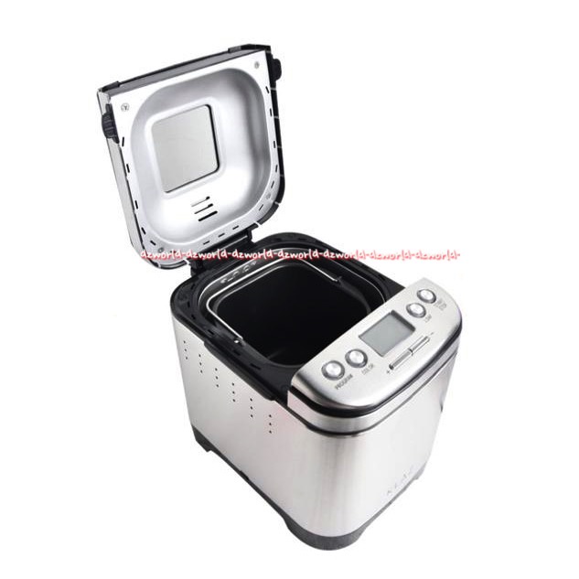 Klaz Bread Maker Alat Mesin Pembuat Roti Display LCD 450w Silver Stainless Steel Klas Breadmaker Breads