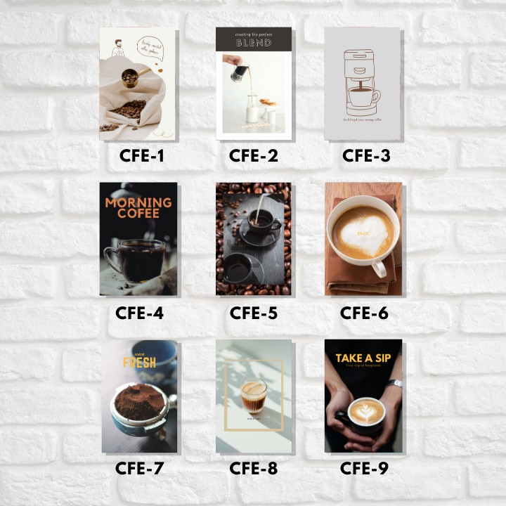 Hiasan Pajangan Dinding MDF Walldecor Kopi/Coffee