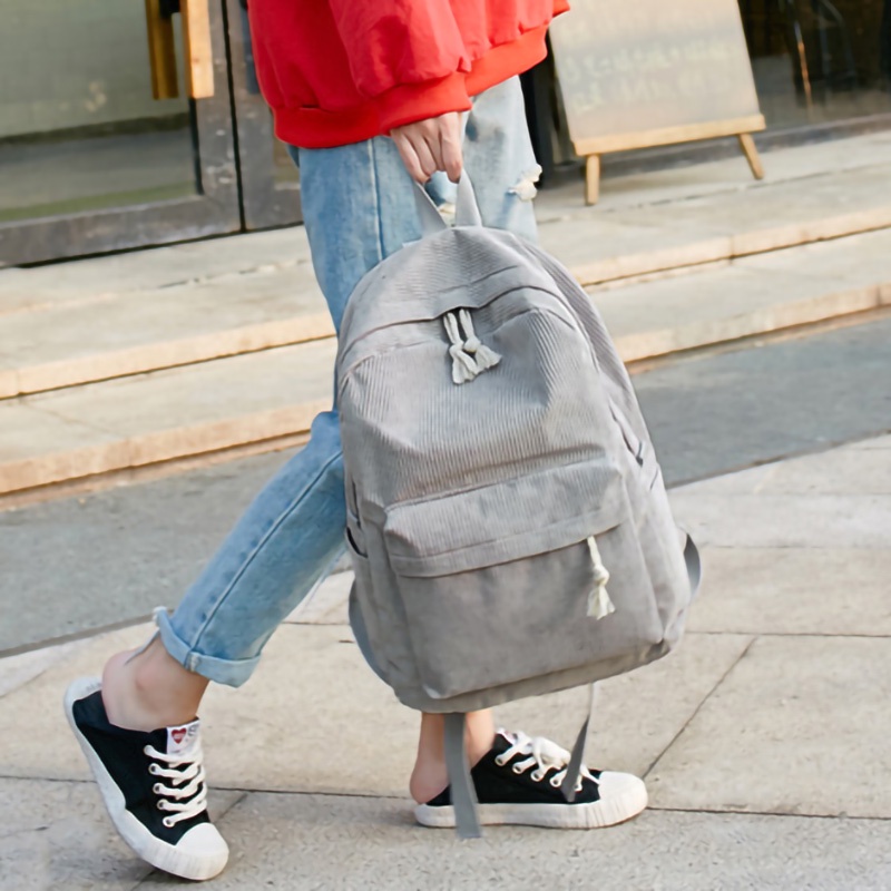 YOOHUI BB015 Tas Ransel Wanita Ransel Korea Backpack Min Tao Bag Fashion Ulzzang Korea Tas Min Tao Bag Sekolah Tas Ransel Anak Sekolah Karakter Perempuan Tas Karakter Polos Ransel Tas Ransel Olahraga-2