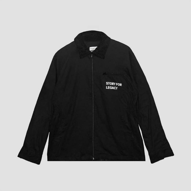 "PANDEV" BLACK Canvas Jacket By Queenbeer