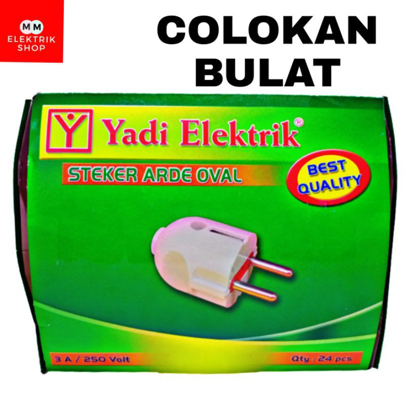 Steker Oval Bulat Arde Colokan Oval Bulat Arde Best Seller YADI