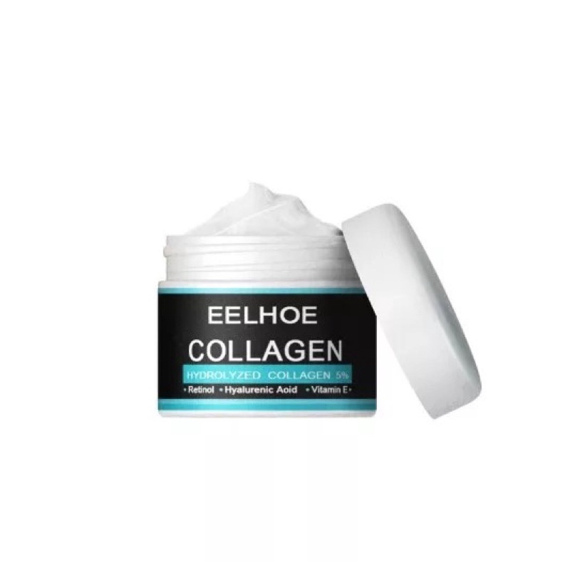 EELHOE Men's Collagen Cream 50Gr - Cream Pemutih Wajah Pria Pelembab Mencerahkan Anti Penuaan Anti Kerut Mengurangi Garis Halus Dan Kantong Mata Perawatan Wajah