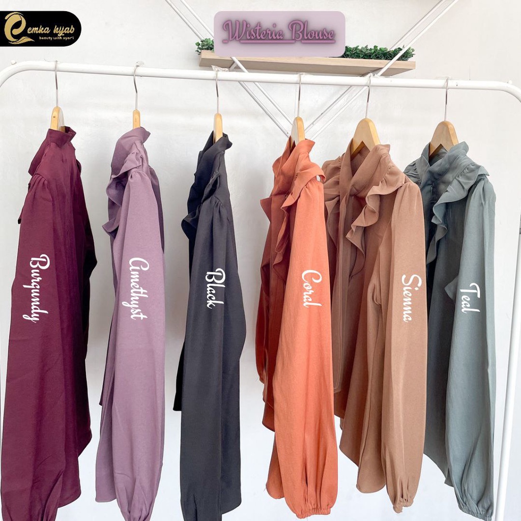 KEMEJA WANITA BLOUSE WISTERIA