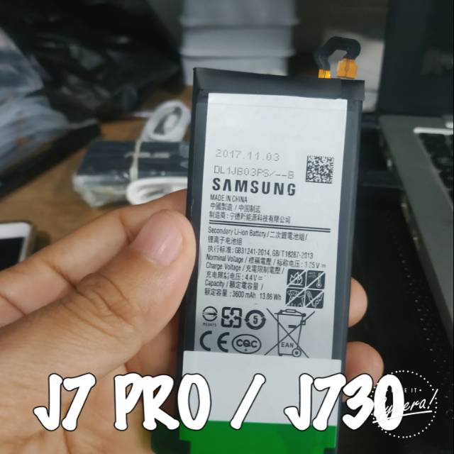 BATRE BATERAI SAMSUNG GALAXY J7 PRO / J730 ORIGINAL 100% BATTERY