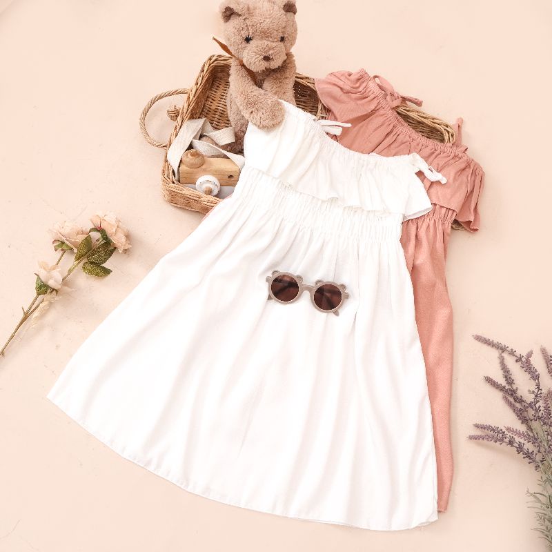 IL - Dress Alesha Anak Perempuan Model Sabrina / Dress Musim Panas Anak