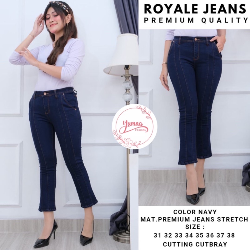 Celana jeans wanita • Celana jeans cutbray • Jeans wanita cutbray jumbo