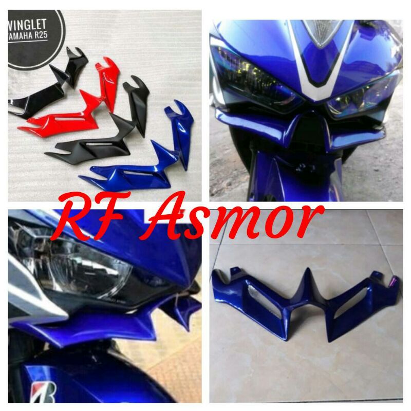 Jual Winglet Yamaha R25 Old V2 / Winglet R25 V2 / Murah Lebay / Flash