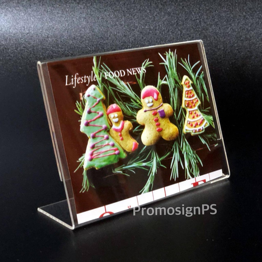 

TentCard Acrylic / Acrylic Tempat Menu / Acrylic Display Fhoto / Acrylic Display Poster / Ukuran A6