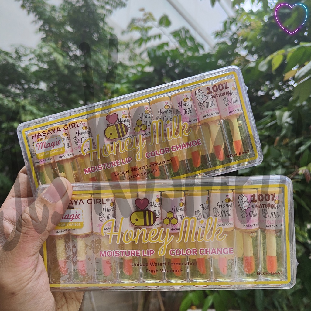 Hasaya Girl Lip Oil Papan Isi 10 Pcs / Grosir Kosmetik