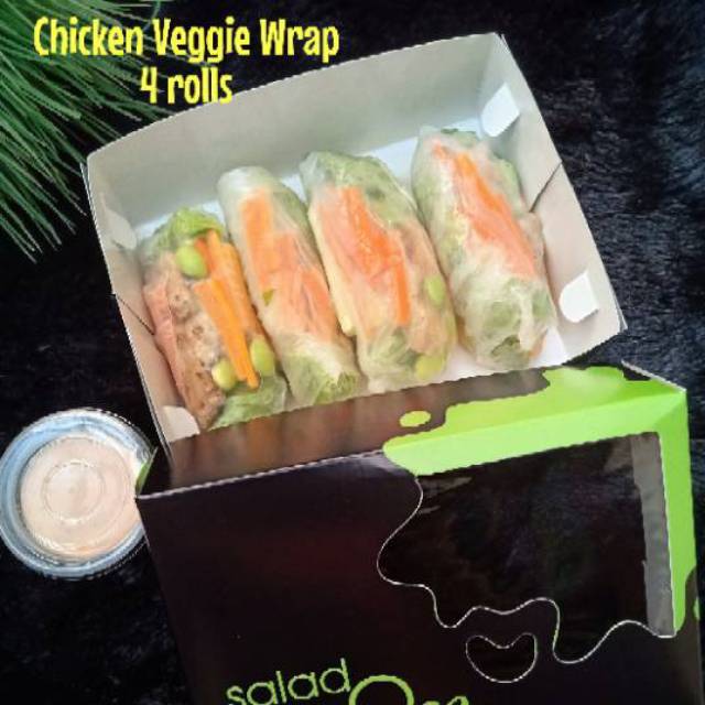 

Salad sayur wrap - Chicken