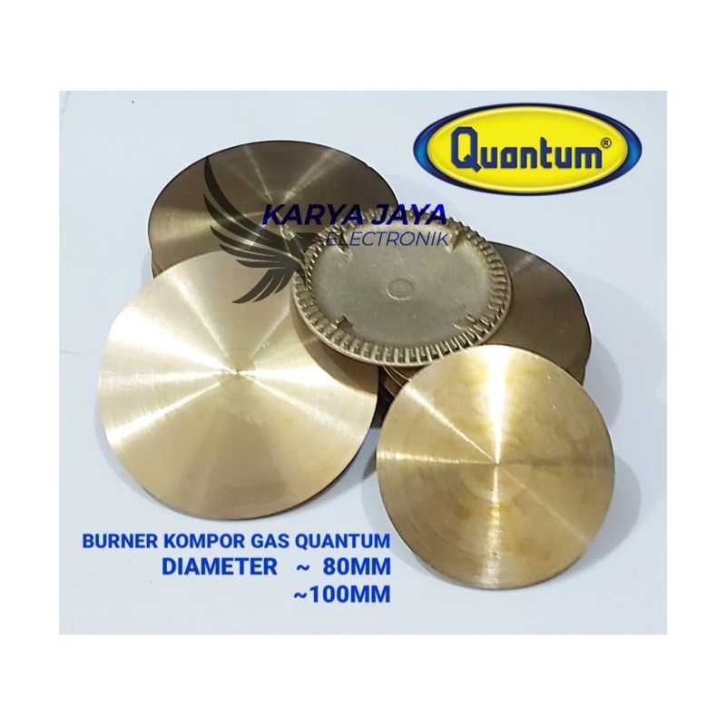 Burner kuningan Quantum / Burner Kompor Gas Quantum 80mm 100mm