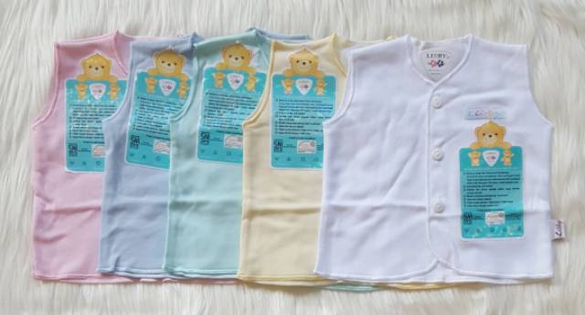 Libby Baju Kutung NB 0-3 Polos Warna / Baju Bayi Kutung NB