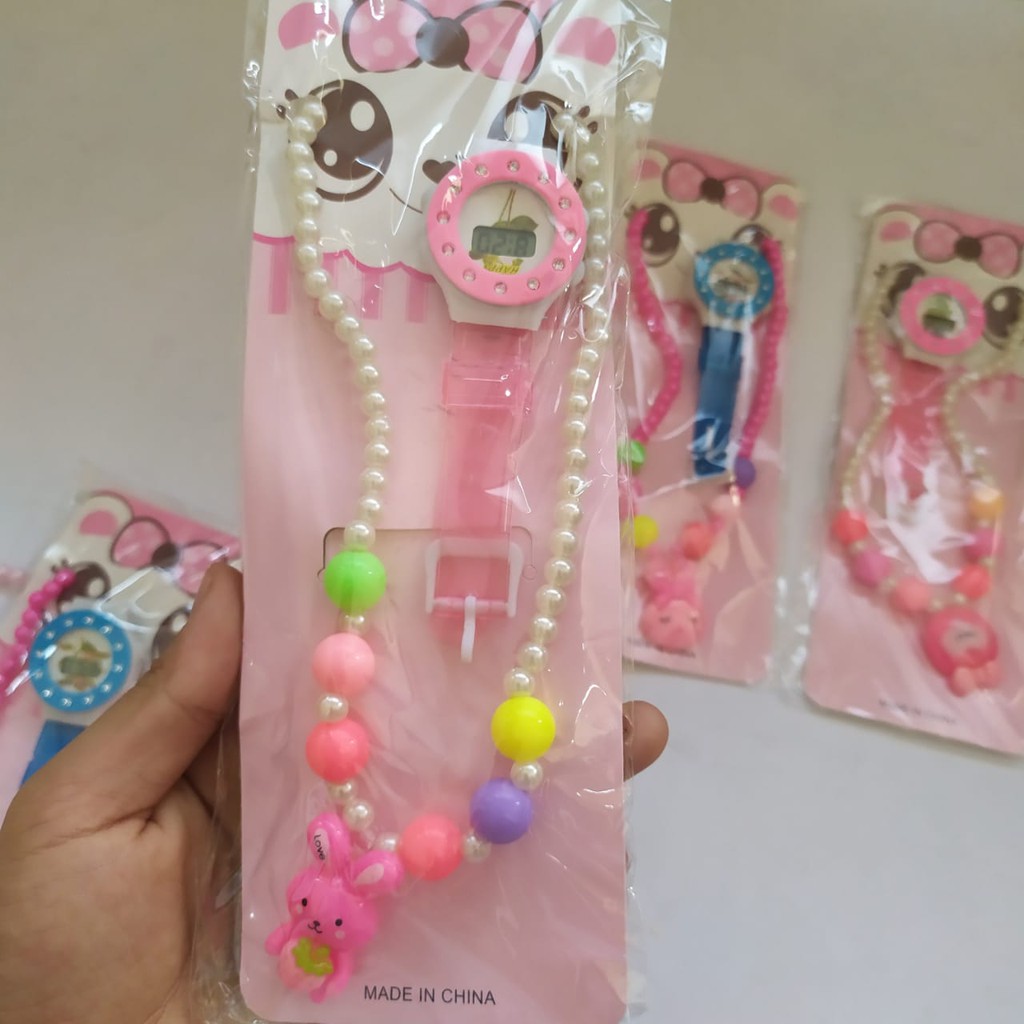 [AC] Aksesoris Anak Kalung Dan Jam Tangan aktif  Anak Lucu