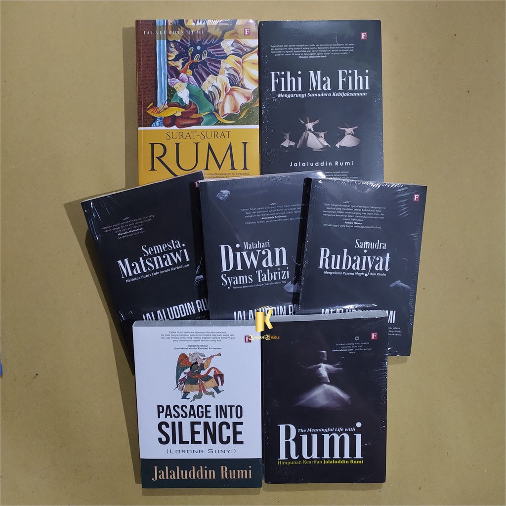 PAKET BUKU JALALUDDIN RUMI - 7 BUKU ORIGINAL
