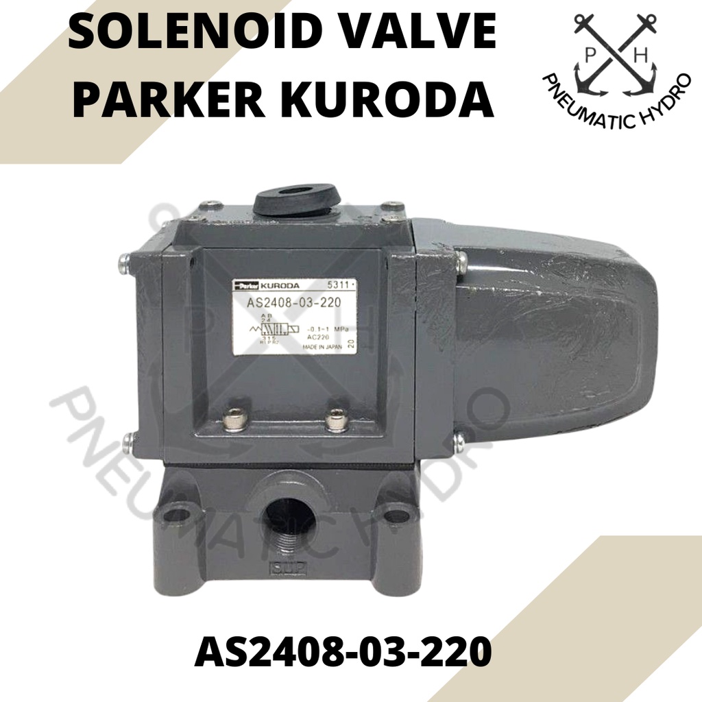 selenoid valve pneumatic Parker Kuroda AS2408-03-220