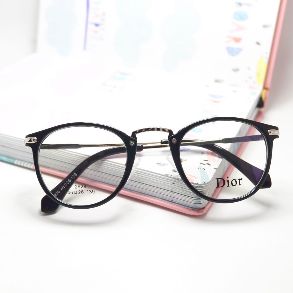 PAKET FRAME KACAMATA MURAH FREE LENSA Frame dior 2016 oval retro pria wanita kekinian