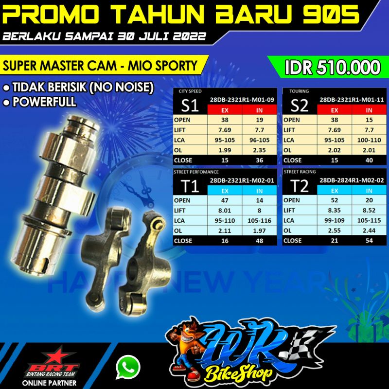 NOKEN AS BRT + ROCKER ARM MIO SPORTY / VEGA ZR MIO OLD MIO SOUL MIO SMILE NEW / JUPITER Z 115