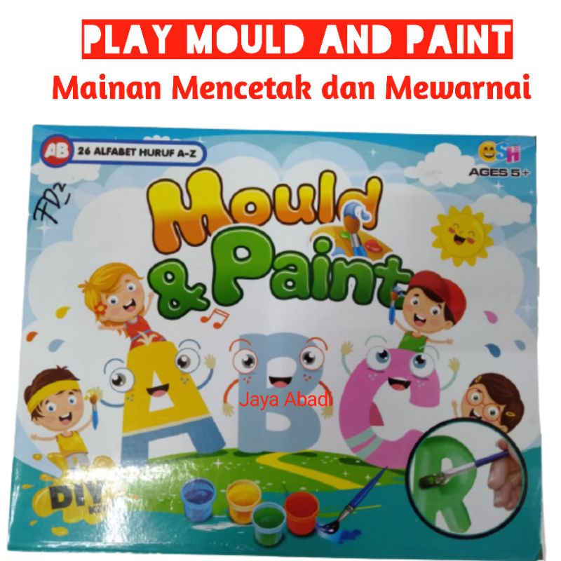 SH 163 - Mainan Mencetak dan Mewarnai Huruf Abjad / Mould and Paint SH163