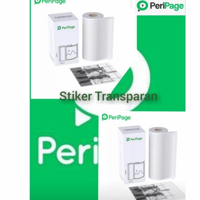 

Original!!! Stiker transparan PeriPage THERMAL TRANSCULENT Star Seller Termurah
