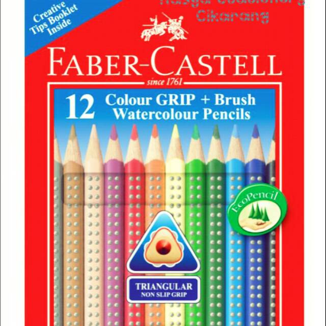 

Faber - Castell Colour Grip Water Colour Pencils 12 L