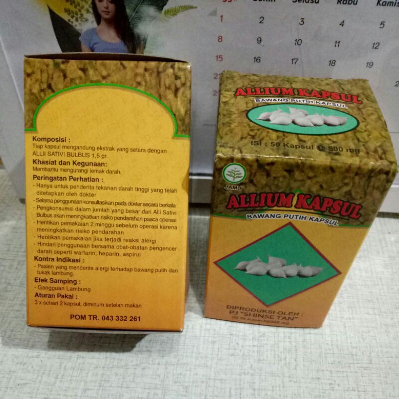 allium kapsul atau allium kapsul bawang isi 50kapsul