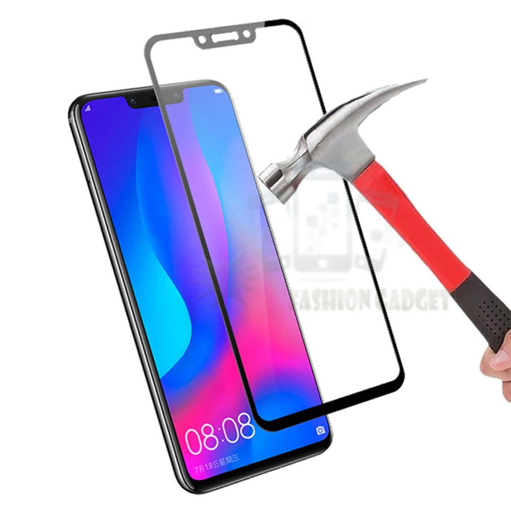 Tempered Glass Huawei Nova 3i Full Colour Bagian Depan Anti Gores Kaca / Screen Protector Pelindung