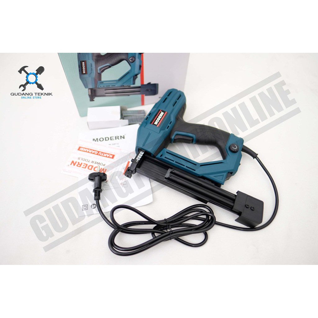 Electric Stapler Gun MODERN M 30FU Mesin Paku Tembak Elektrik F30 / Mesin Paku Tembak Listrik MODERN