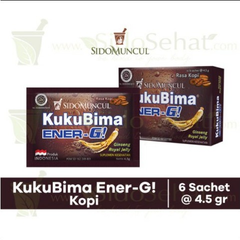 

Kuku Bima Ener-G Kopi 6 Sachet