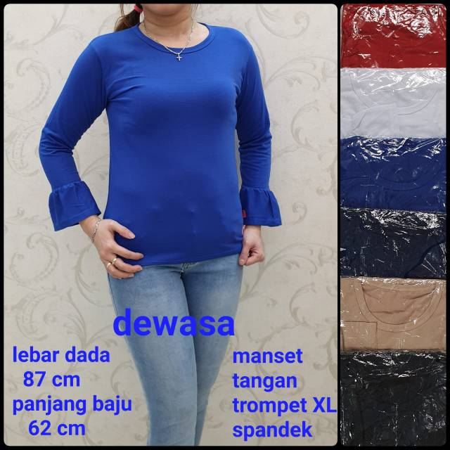 Tokoabelgrosir spandek manset tangan trompet Ukuran XL panjang