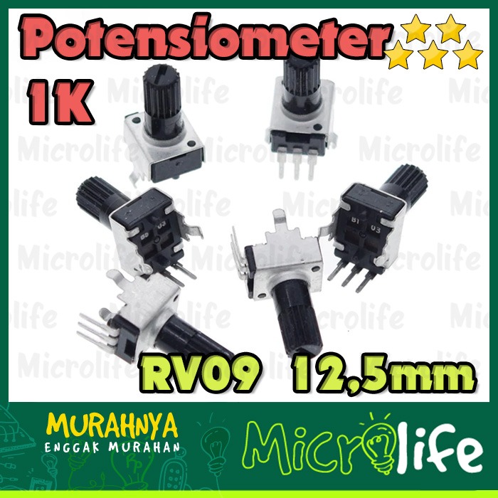 Potensio 1K RV09 Potensiometer 12.5mm