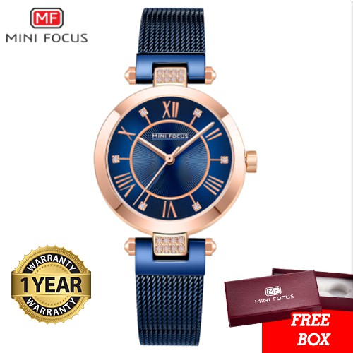 Jam Tangan Wanita MINI FOCUS Original Classic Strap Tali Pasir Berkualitas MF0215L