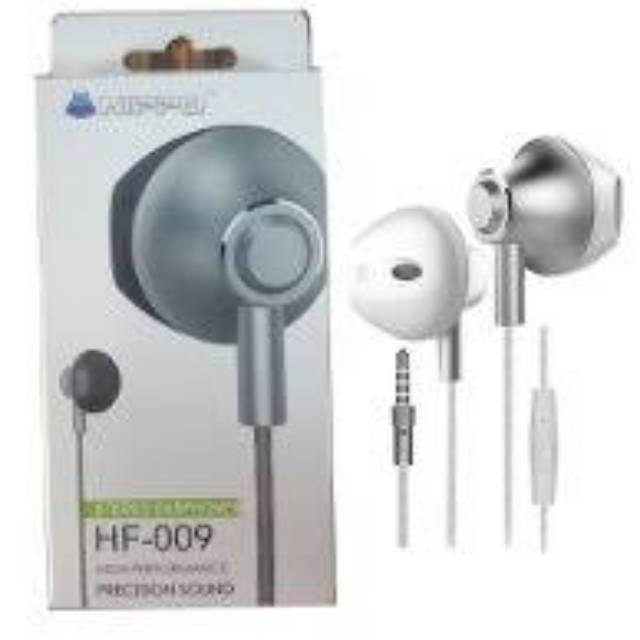 Hippo Headset HF-009 Original Handsfree Stereo Earphone Ori Bass