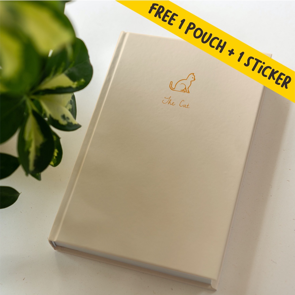 

Buku Catatan Notebook Diary Planner Journal Agenda, Polos dan Dotted The Cat