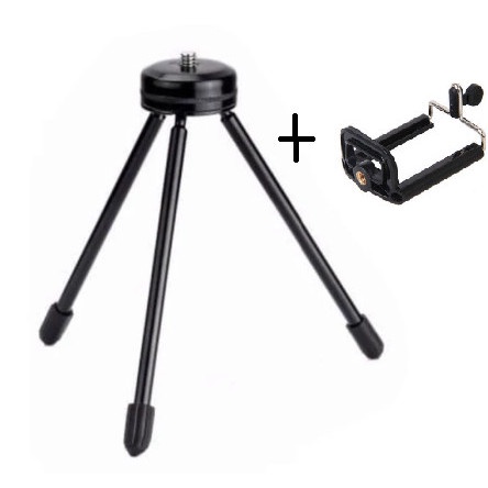 Tripod kaki besi mini stand free holder holder u