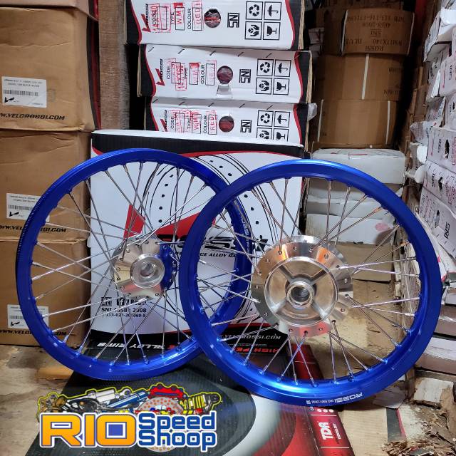 Velg JariJari JupiterMX-VegaNew-JupiterMX Velg Biru Tapak Lebar 160-185