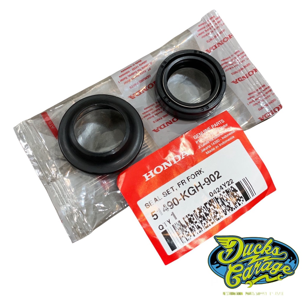 Seal Shock Depan Set Seal Debu Matic Honda Vario Beat Scoopy Spacy Bebek Supra x 125 Revo Original