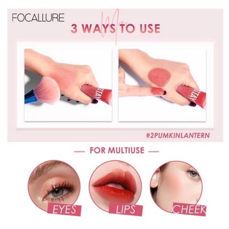 Focallure Staymax Lip Tint Pelembab Bibir &amp; Pipi FA 159