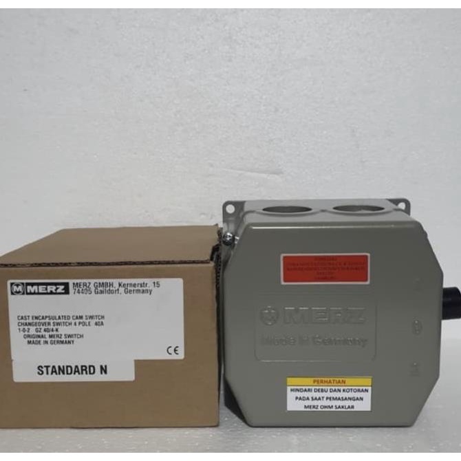OHM SAKLAR / CAM STARTER / COS MERZ 4 POLE 4P GZ 40A 40 A AMPERE