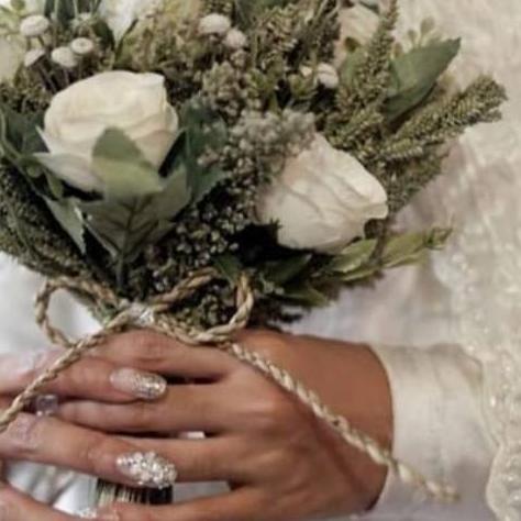 ❄ KEMAPAN Wedding flower kering mawar putih | bunga kering pernikahan | buket pengantin| buket bunga