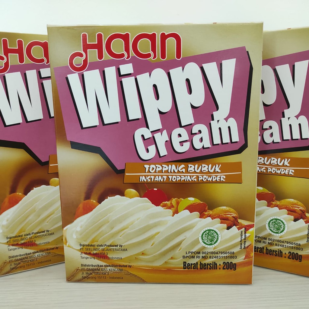 

HAAN Wippy Cream 200gr Toping Bubuk Instan Instant Powder