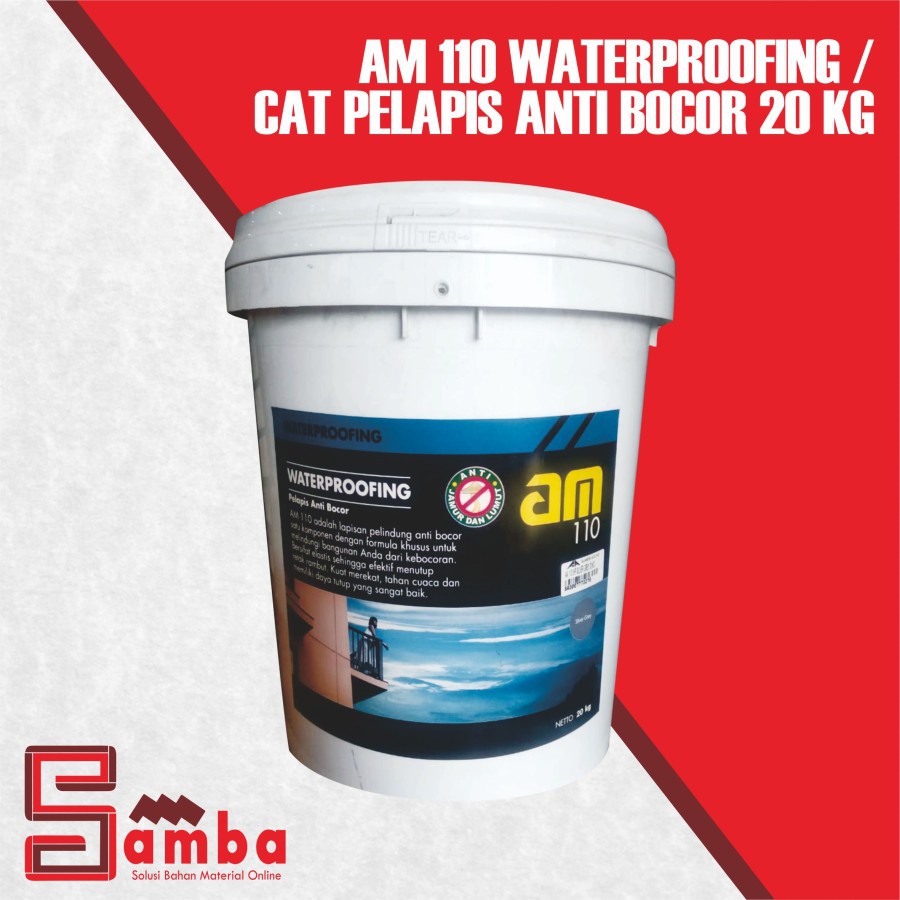 Jual Am 110 Waterprofing 20kg Cat Anti Bocor Pelapis Tembok Luar Shopee Indonesia 7534